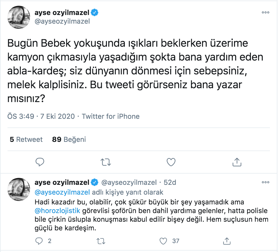 Ayşe Özyılmazel Kaza